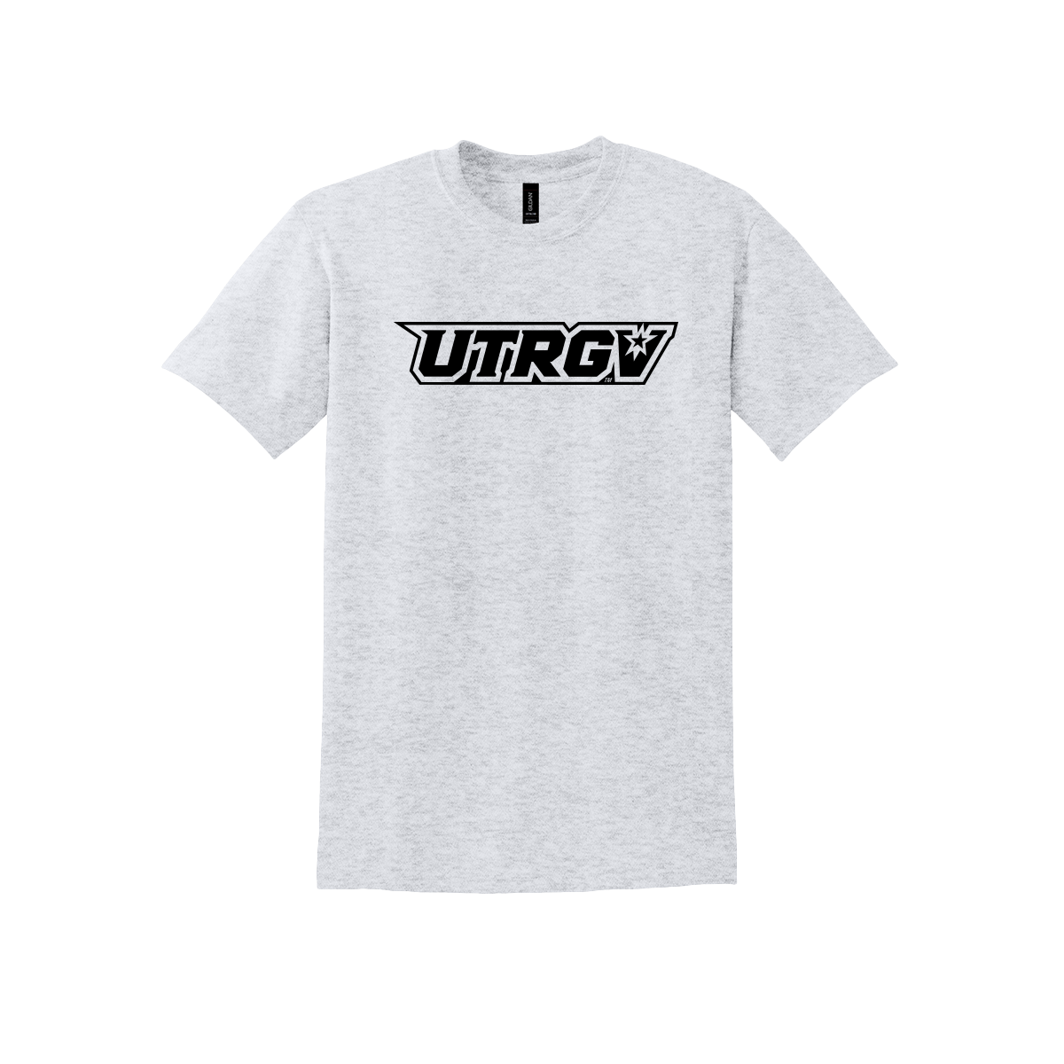 UTRGV Gildan Black Primary Logo - Ash T-shirt