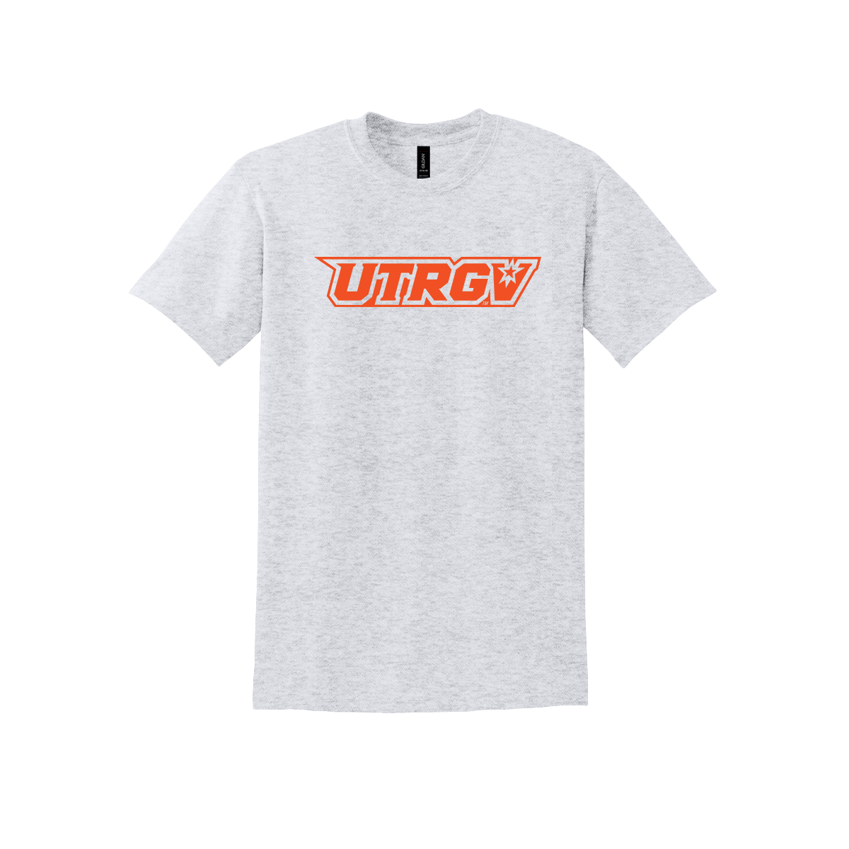 UTRGV Gildan Orange Primary Logo - Ash T-shirt