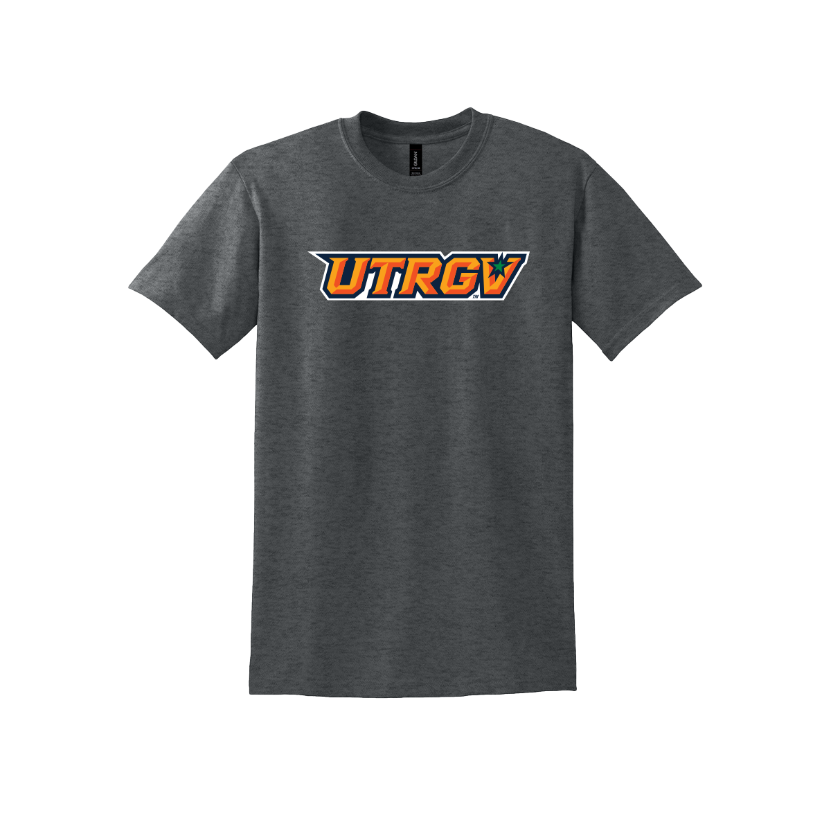 UTRGV Gildan Primary Logo - Dark Grey T-shirt