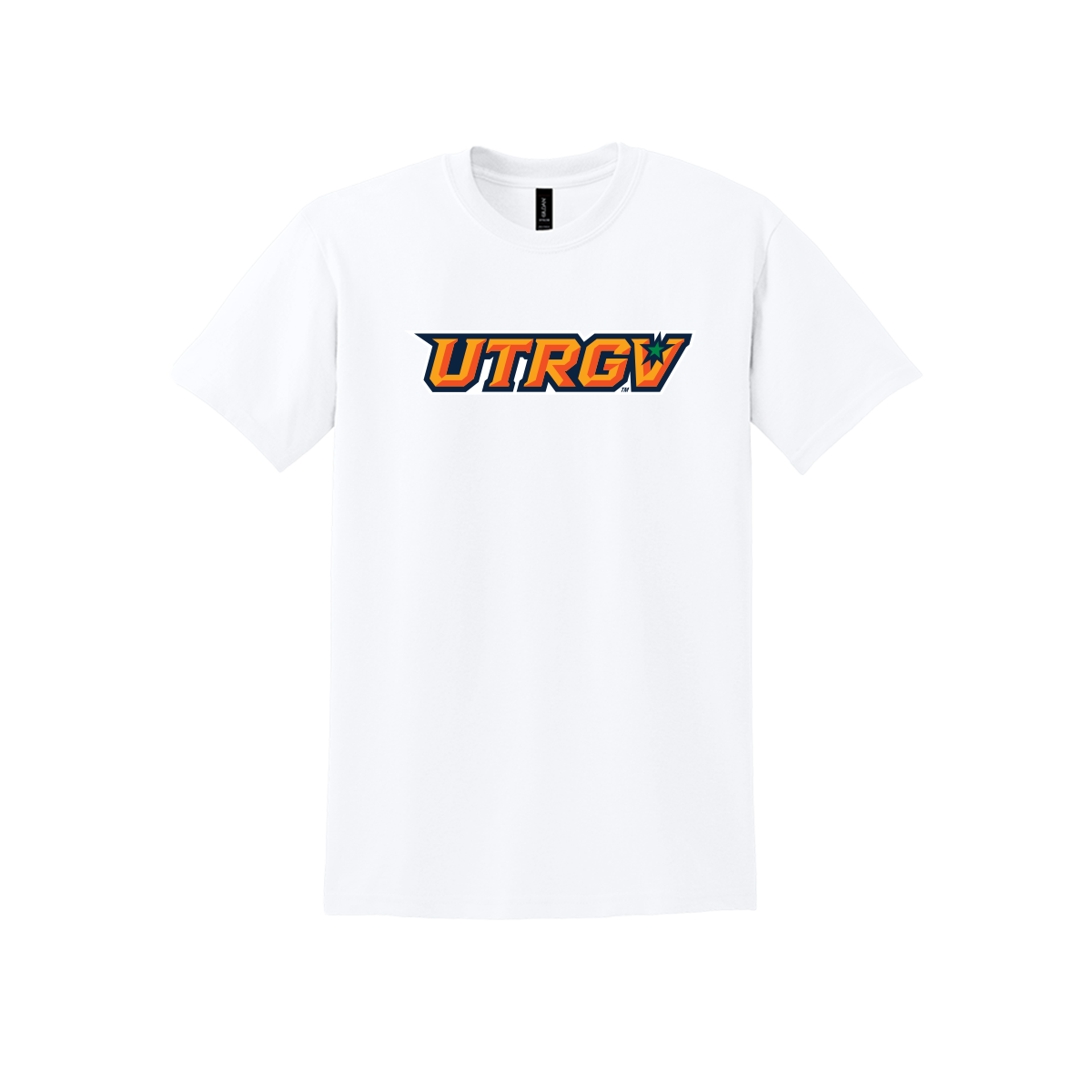 UTRGV Gildan Primary Logo - White T-shirt