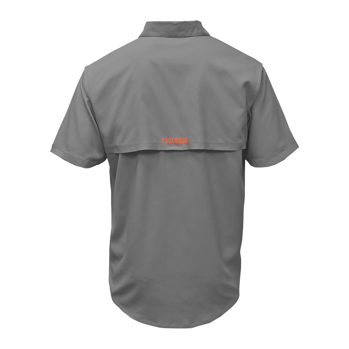 UTRGV Texas Logo - Men's Grey Fishing Shirt