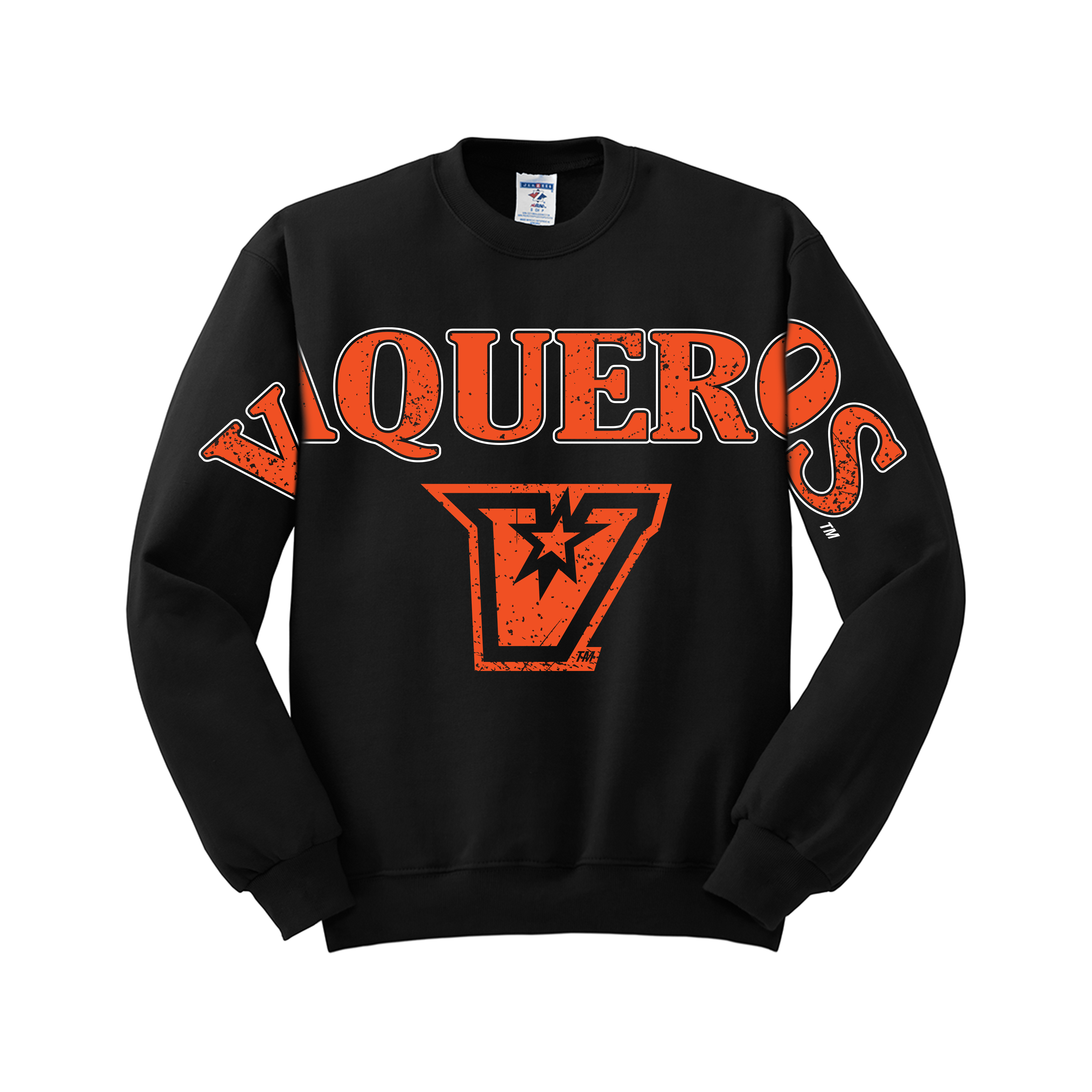 UTRGV Vintage Varsity Collection - Black Crewneck Sweatshirt