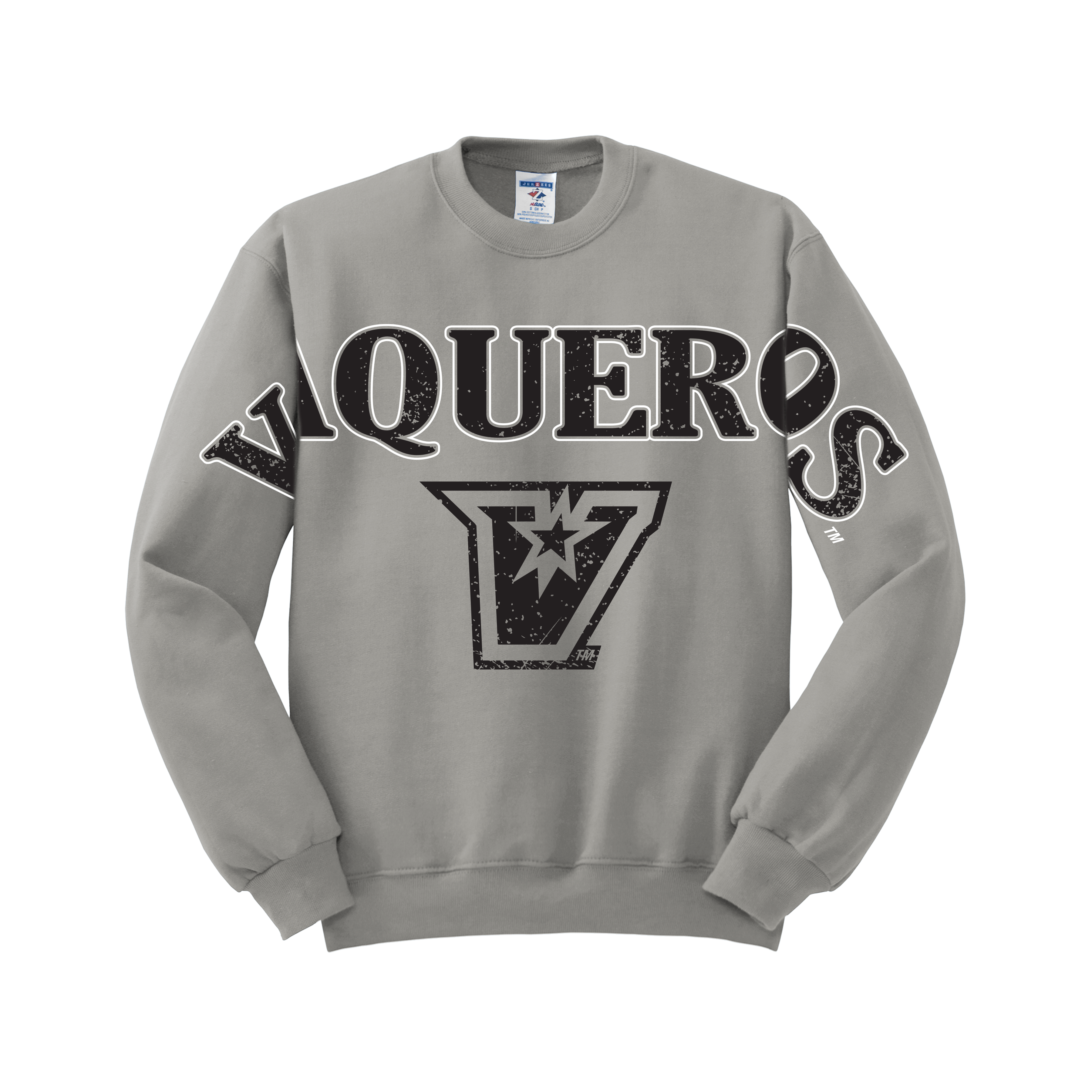 UTRGV Vintage Varsity Collection - Grey Crewneck Sweatshirt