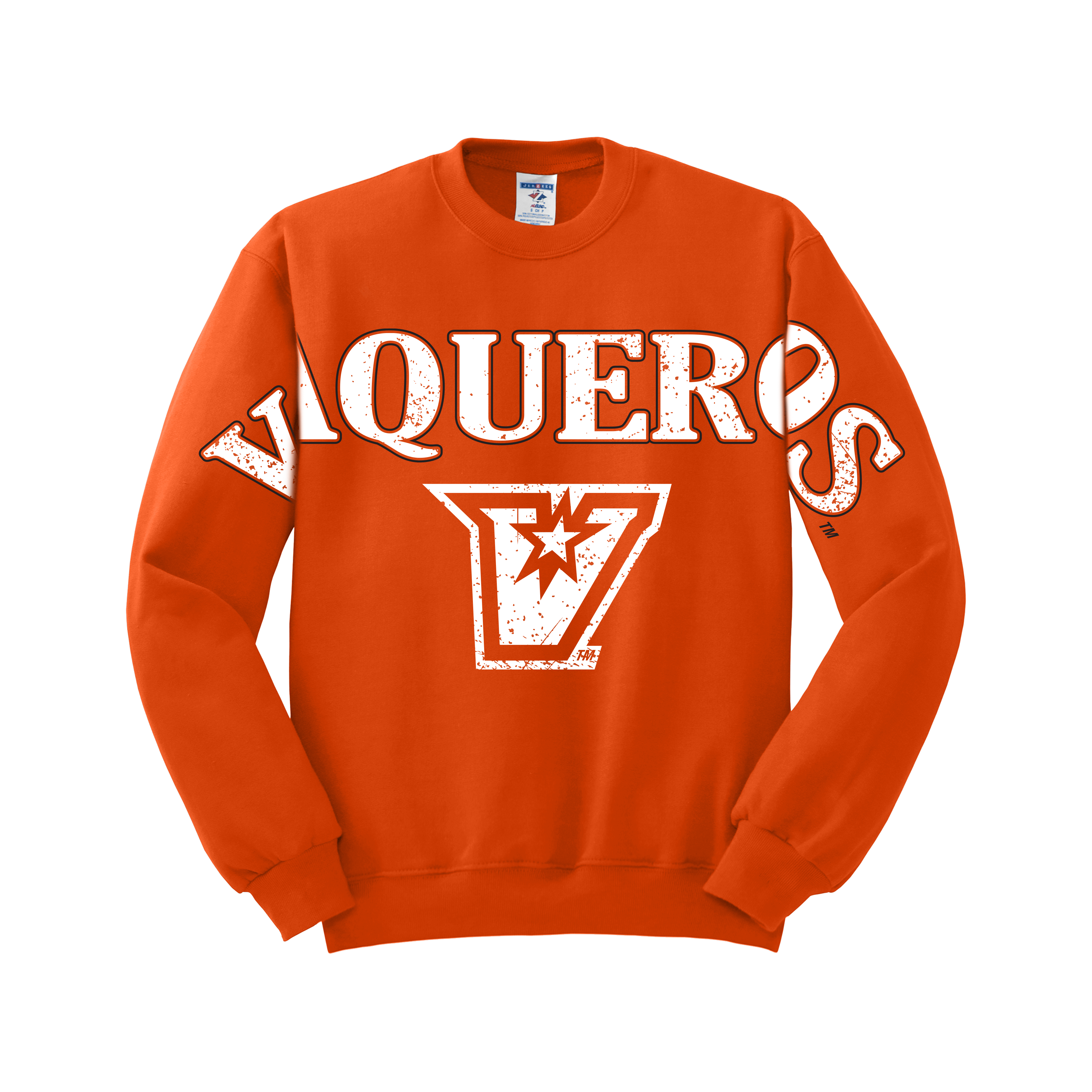 UTRGV Vintage Varsity Collection - Orange Crewneck Sweatshirt