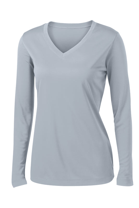 Sport-Tek® Women's Long Sleeve - Silver