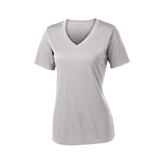 Silver - Sport-Tek® Women's Short Sleeve