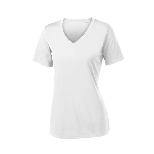 White - Sport-Tek® Women's Short Sleeve