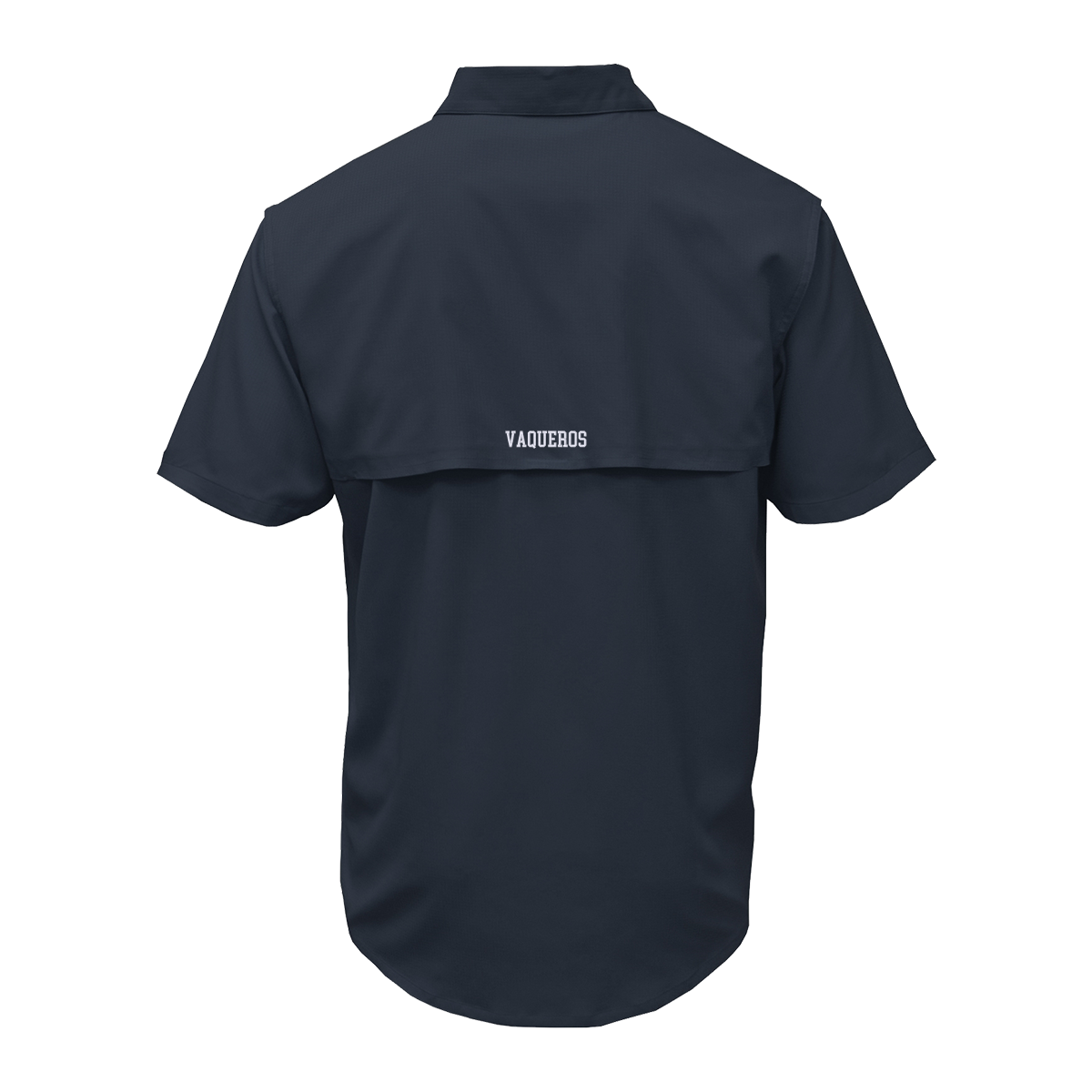 UTRGV White Texas Logo - Men's Navy Fishing Shirt