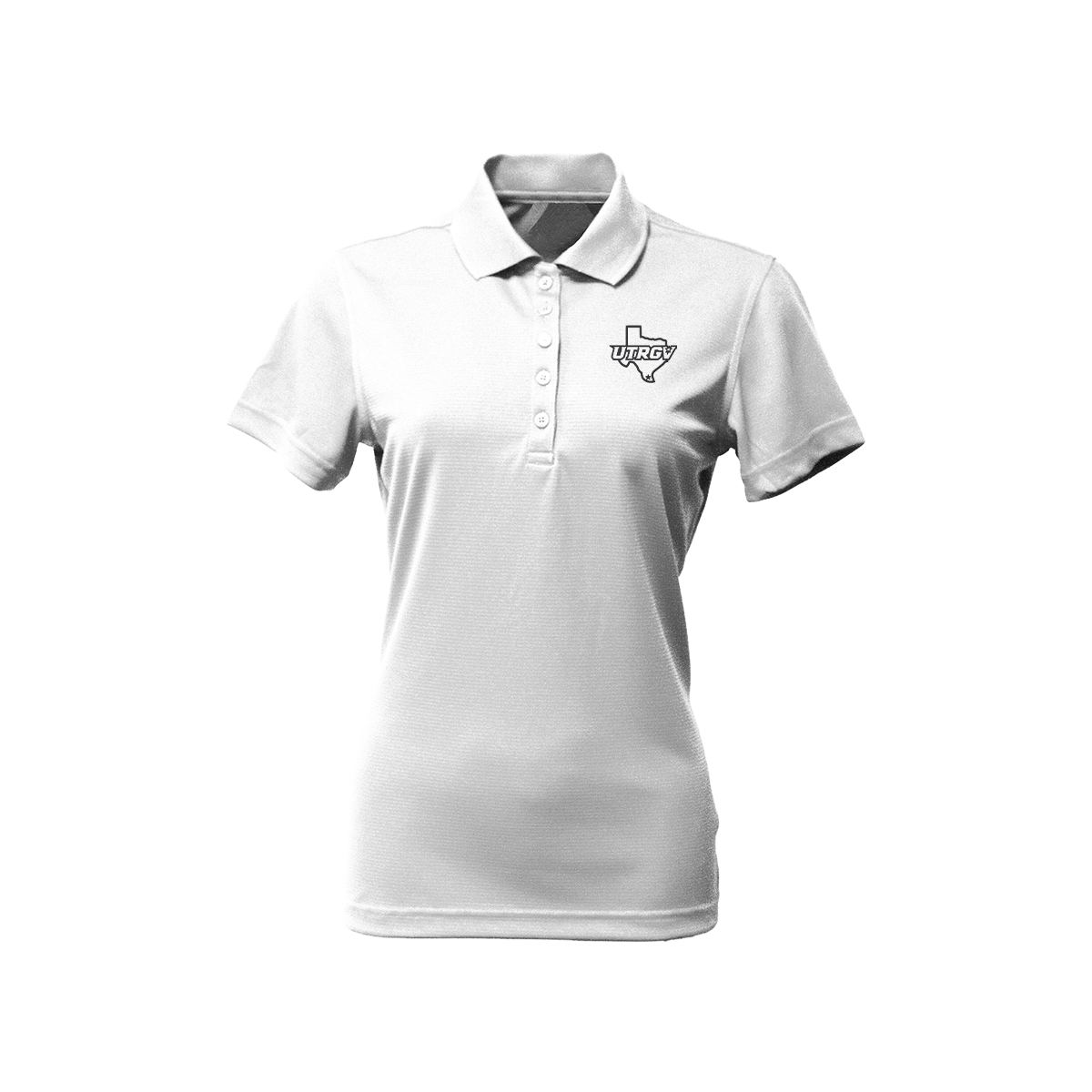 UTRGV Black Texas Logo - Women's White Polo