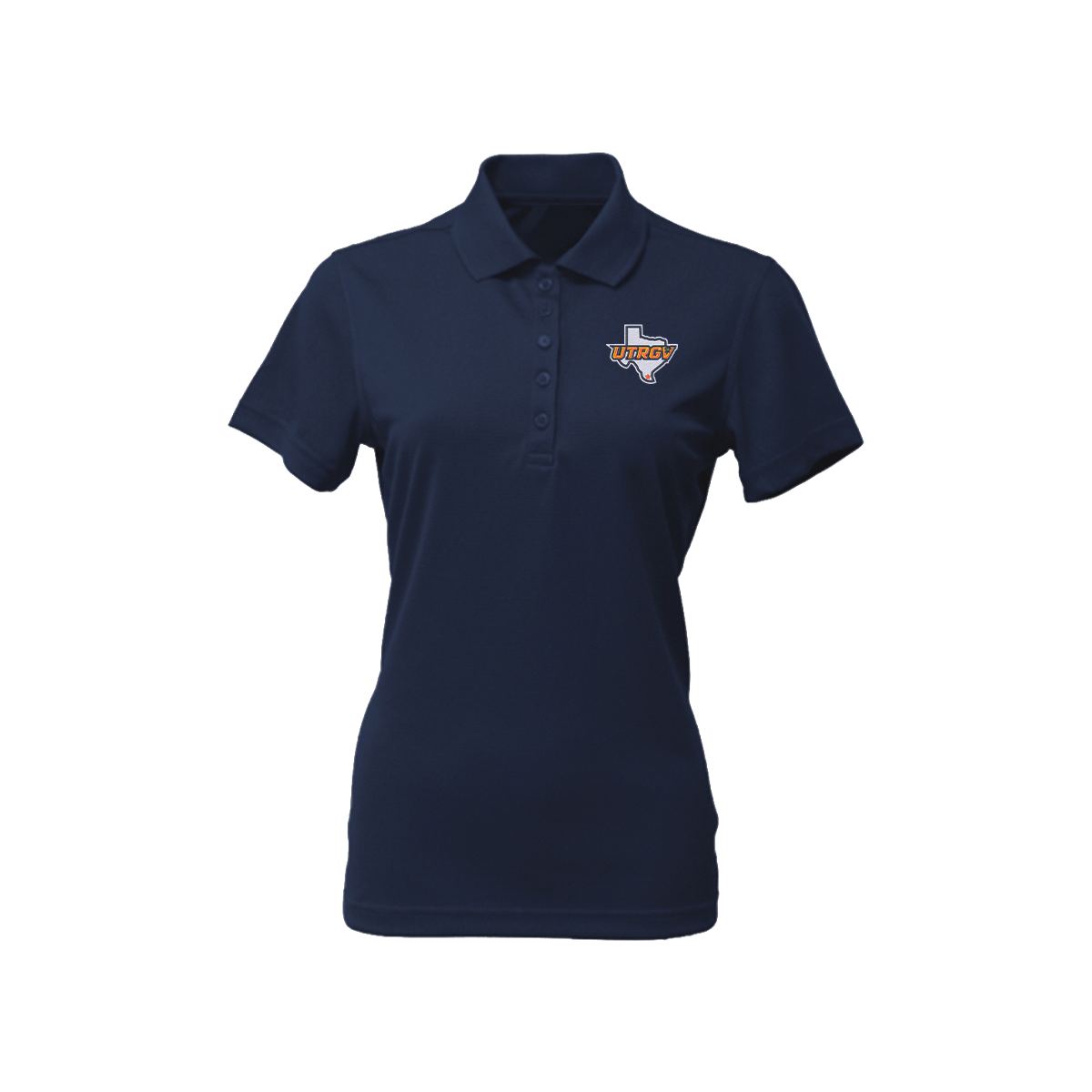 UTRGV Texas Logo - Women's Navy Polo