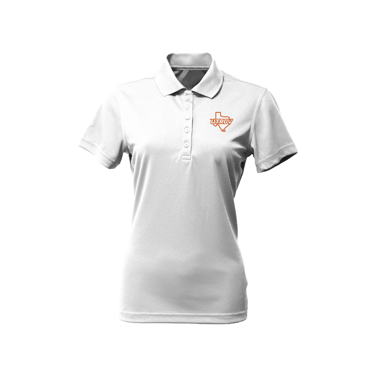 UTRGV Orange Texas Logo - Women's White Polo