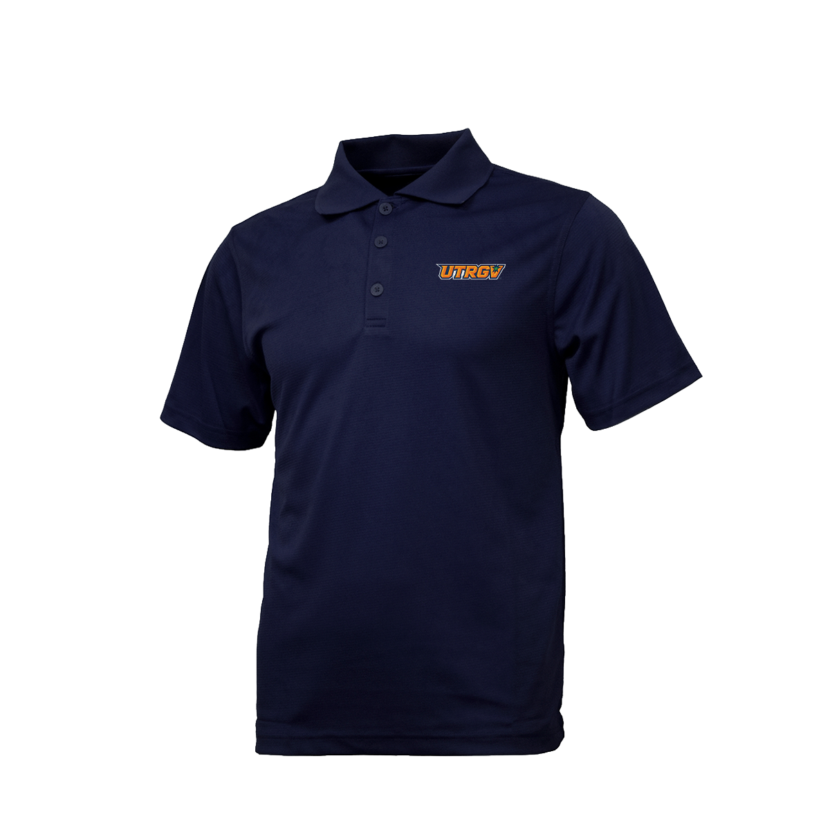UTRGV Primary Logo - Men's Navy Polo