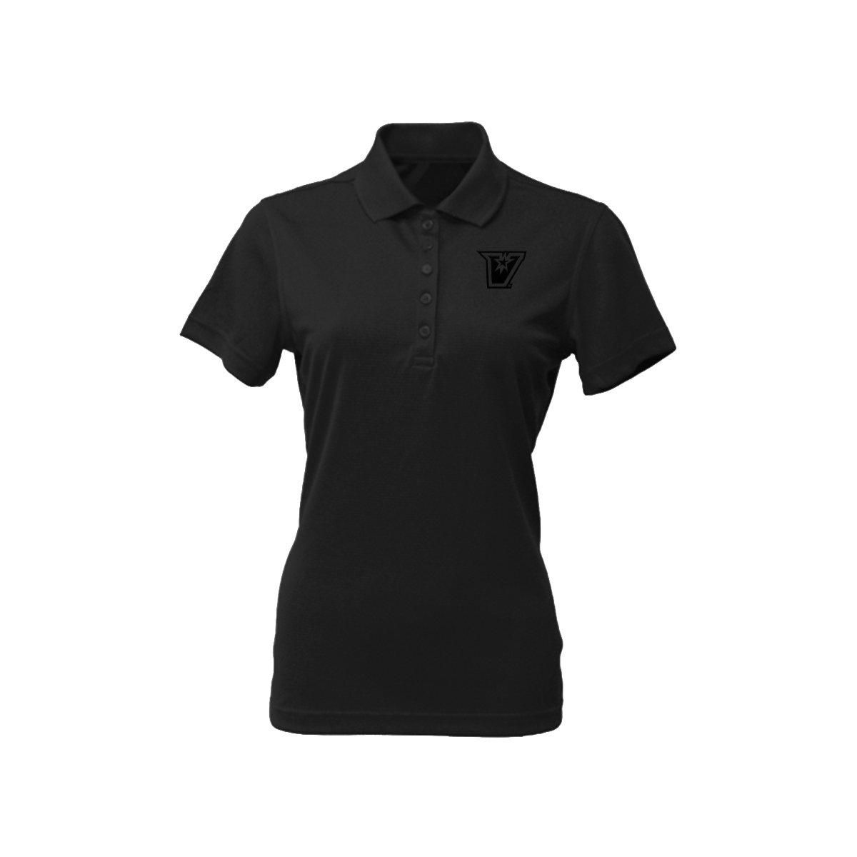 UTRGV Black V Logo - Women's Black Polo