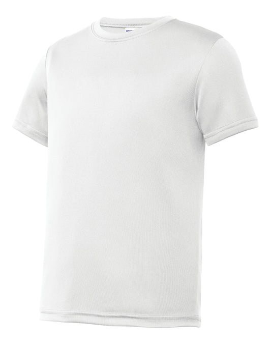 Sport-Tek® Youth Short Sleeve - White